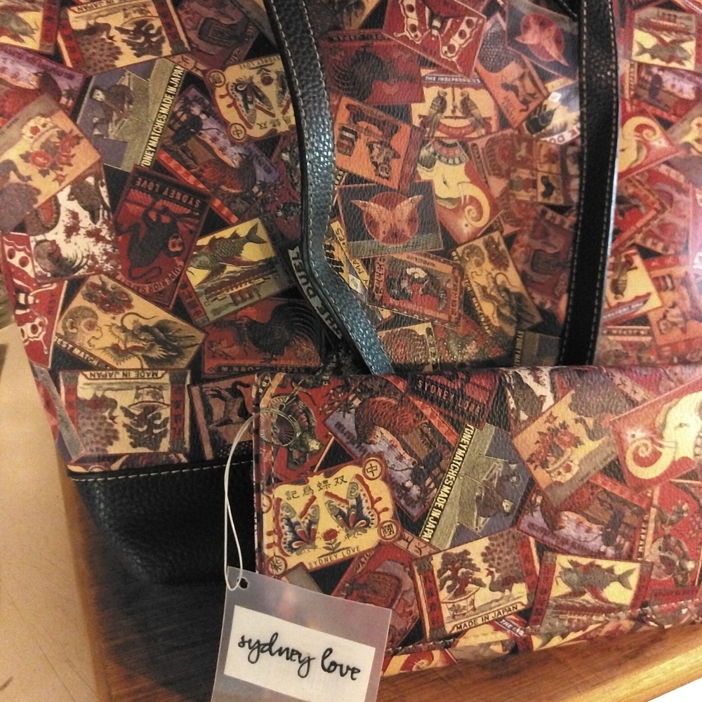 Sydney Love Artistic Patchwork Shoulder Bag Nwo. Matching Nwt Billfold.